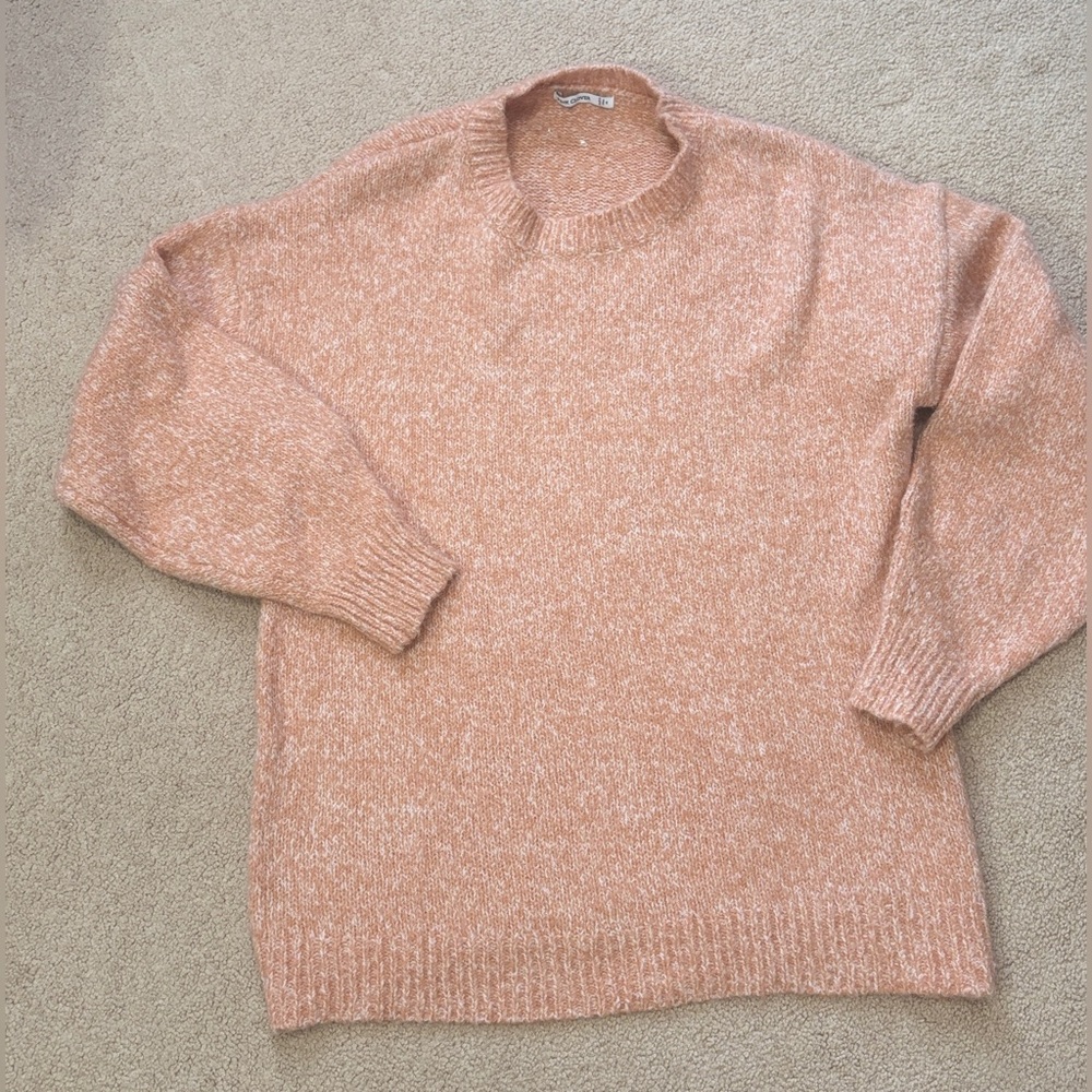 Pink Clover Coral Marled Crewneck Sweater | Size M - Picture 1 of 7